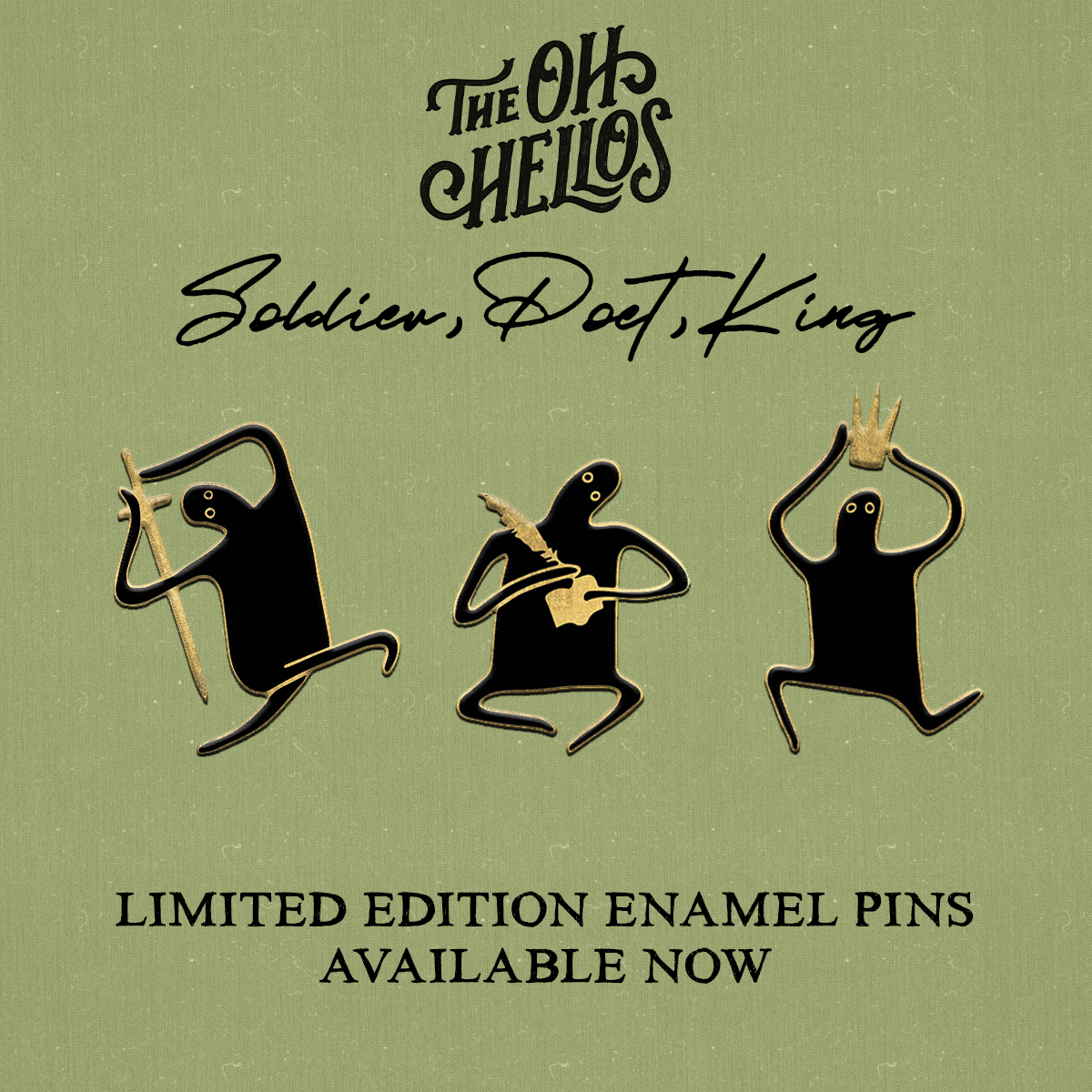 KING OF STATES ENAMEL PIN