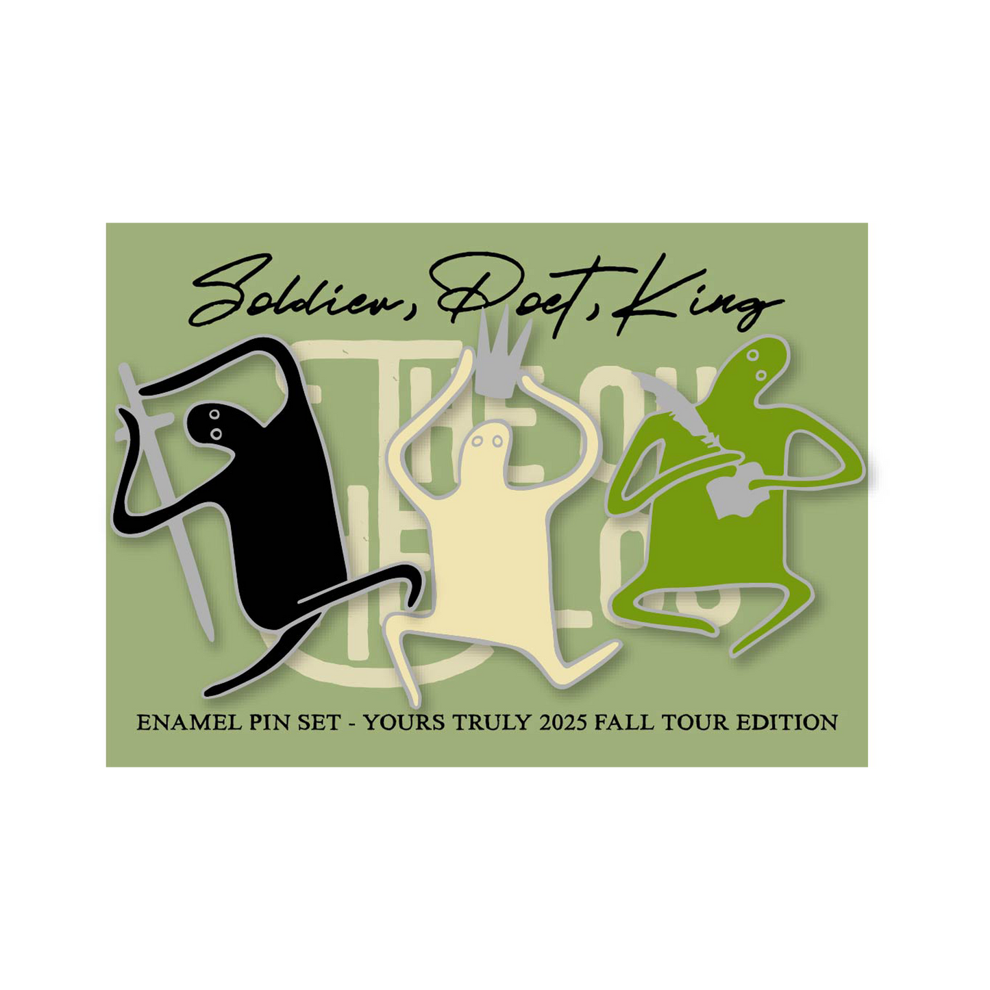 Soldier, Poet, King Limited Edition Pin Set - 2025 Fall Tour Edition